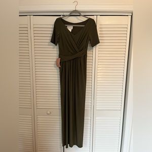BHLDN Chelle olive dress. New with tags.
